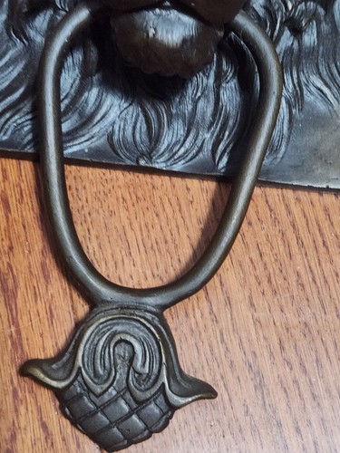 RBF 8LB Lion Face Doorbell Bronze Jungle King Knocker Wildlife Theme Cat New - Picture 7 of 14