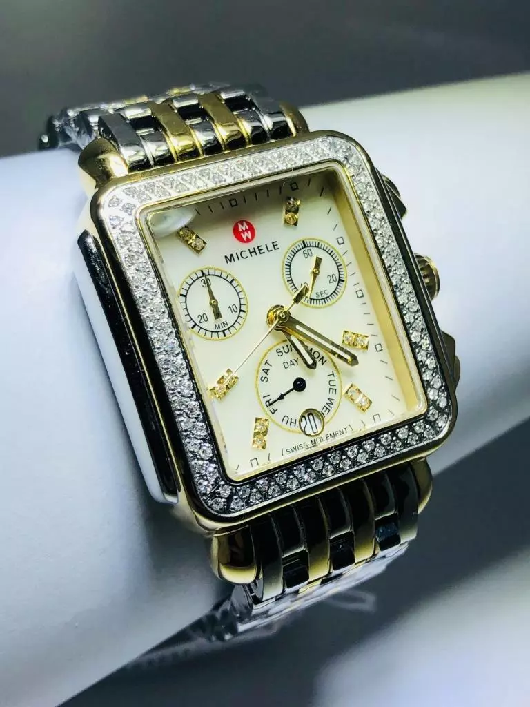 Michele deco day diamond watch sale