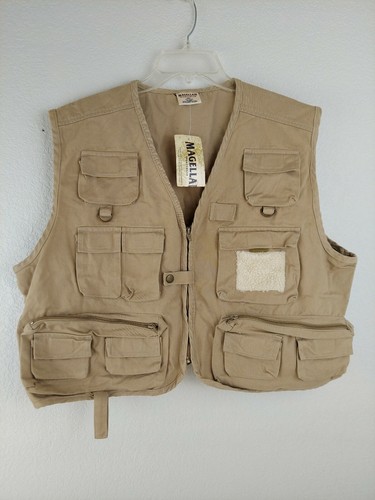 Khaki Fishing Hunting Vest Size XXL 