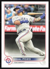 2022 Topps Yohel Pozo #649 Rookie RC Texas Rangers