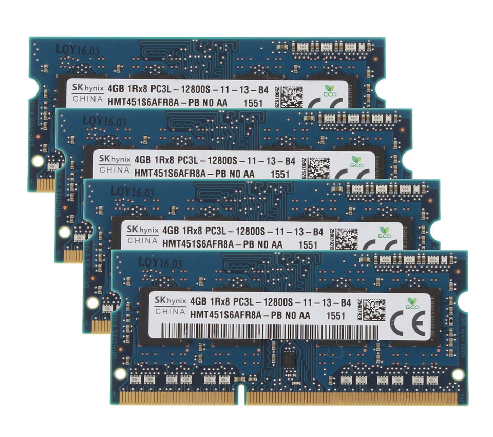 10pcs SK Hynix 4GB 1RX8 DDR3L 1600MHz PC3L-12800S SODIMM Laptop RAM Memory 40GB - Image 2 of 4