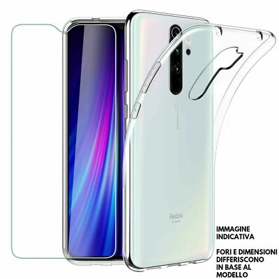 For HONOR X8a COVER CLEAR SILICONE CASE + 9H TEMPERED GLASS FILM
