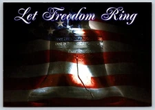 Postcard United States Let Freedom Ring Flag Bell 2005