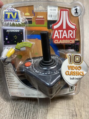 Vintage Atari Plug In And Play TV Games. 10 Video Classics Built Inside Unopened