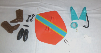 Vtg 1972 Mattel Ken Doll Beach Beat Accessory Set #3384 Near Complete