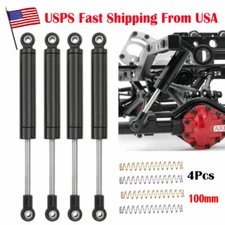 4Pcs 100mm Alloy Metal Shock Absorbers For 1/10 RC Car SCX10 Wraith TF2 TRX4 US