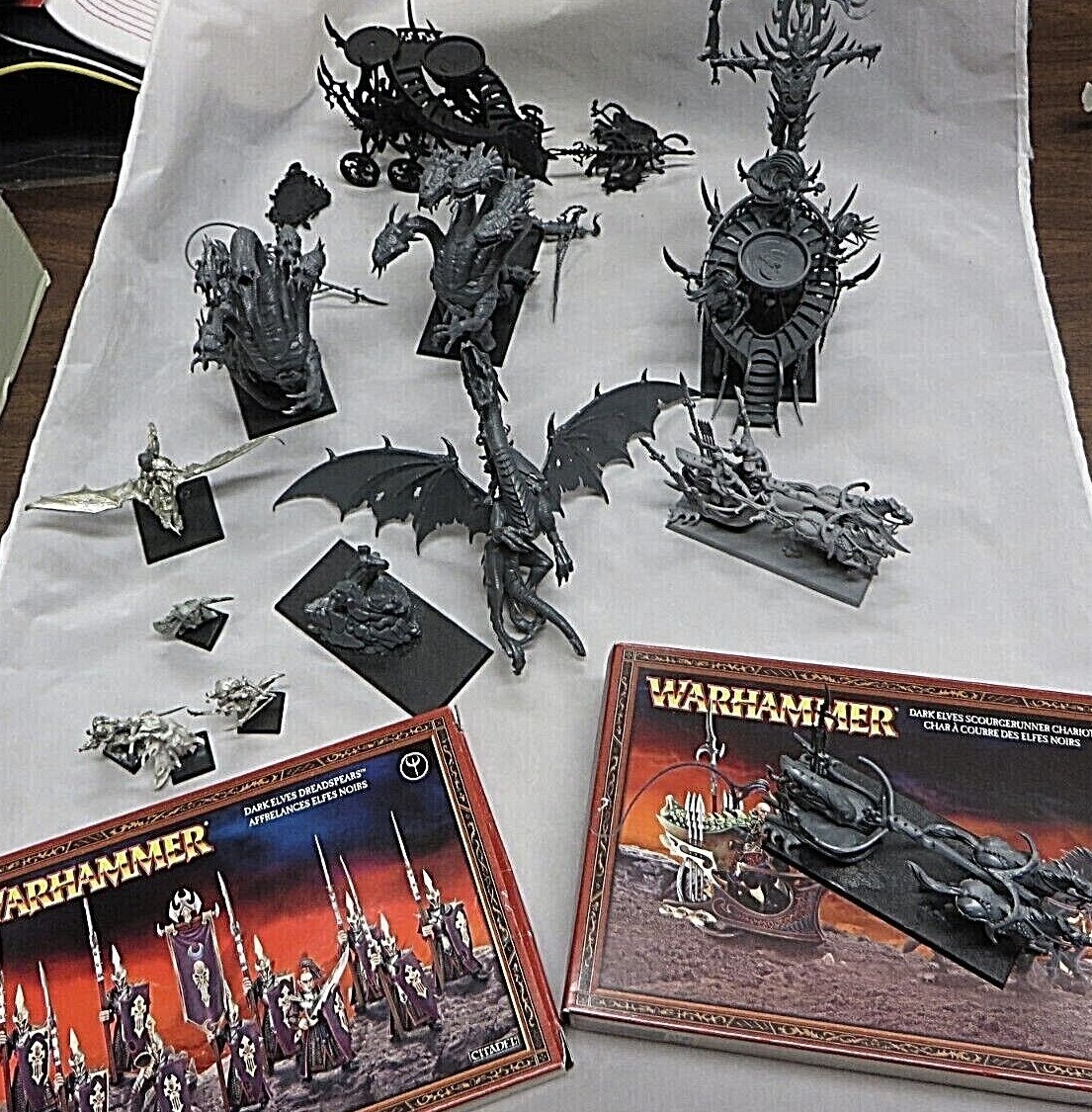 Warhammer Dark Elves ミニチュアセット Warhammer U pick choose Dark Elf Elves army lot dragon
