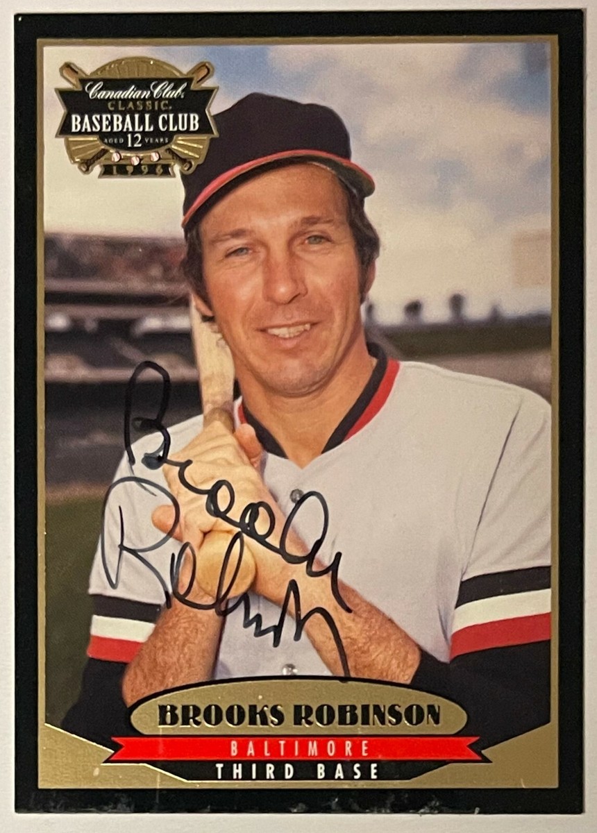Brooks Robinson signed 1996 Canadian Club Classic Card #2