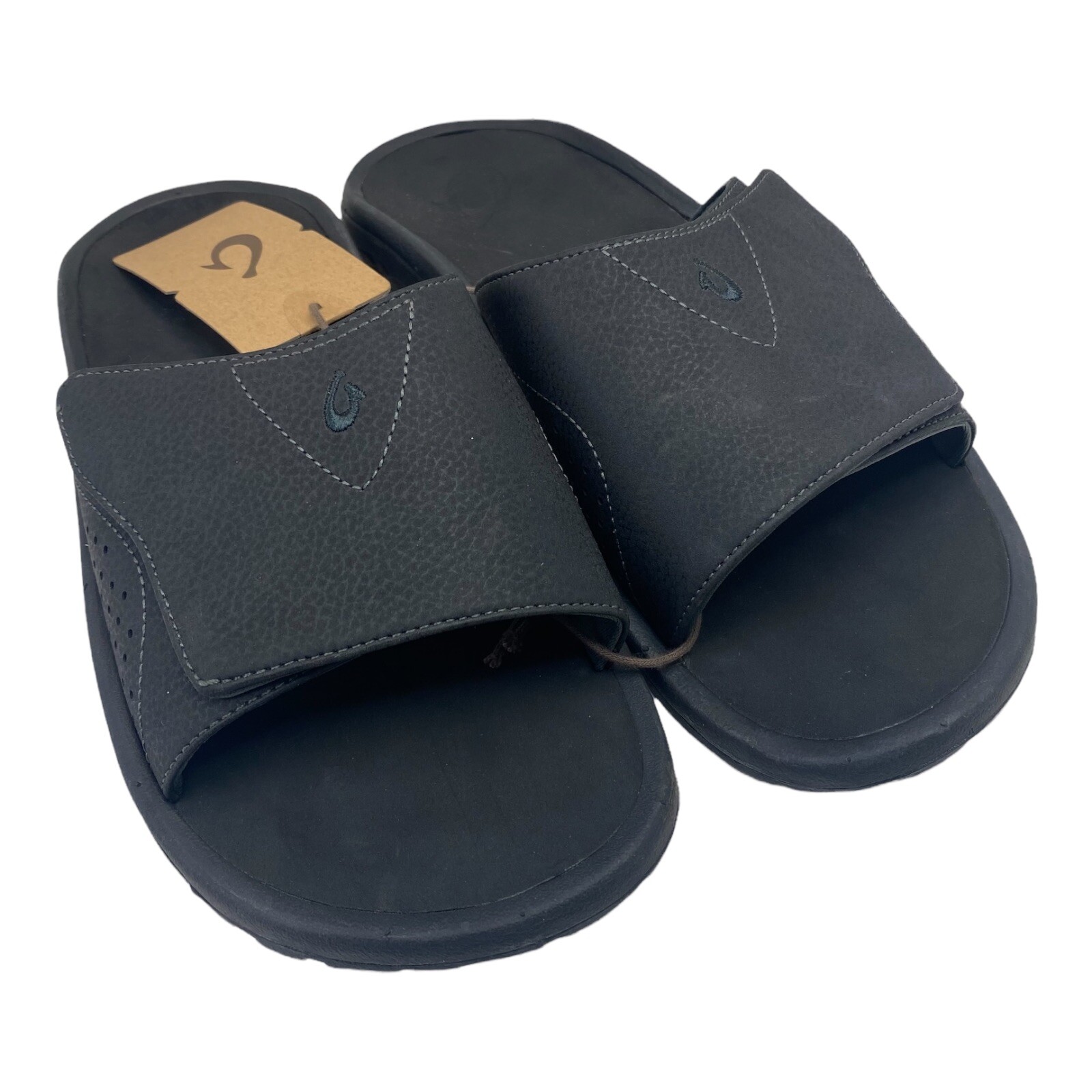 Olukai Men's Nalu Slide - 12 - Black / Black