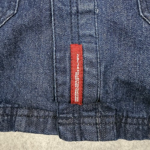 Vintage Fubu Shirt Mens XL Blue Denim Y2K Button Up Shacket Hip Hop Streetwear - Picture 5 of 13