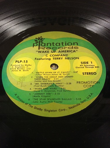 C Company Ft Terry Nelson Wake Up America LP Album Vinyl Rec PLP-15 Country 70's - Picture 7 of 8