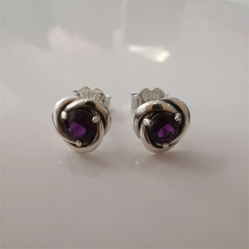 Pandora february earrings sale
