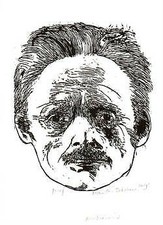 Leonard Baskin / Macdiarmid For The Eemis Stane print Signed
