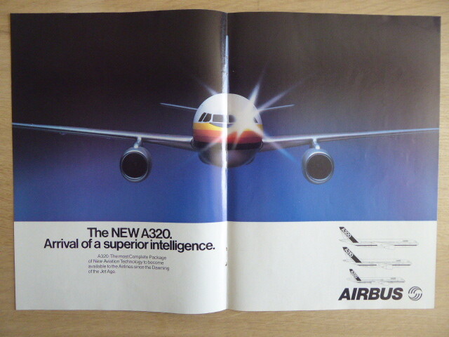 5/1984 PUB AIRBUS INDUSTRIE AIRBUS A320 AIRLINER A300 A310 AIRLINES ORIGINAL AD