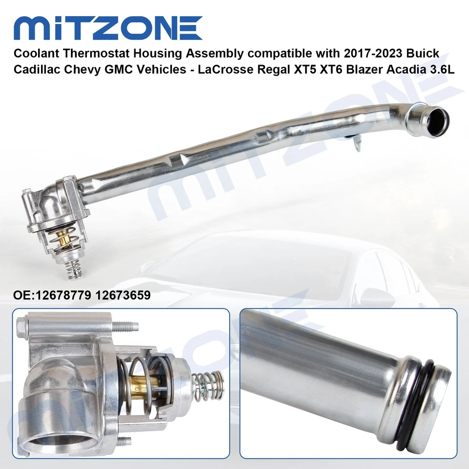 Conjunto de carcasa de termostato para Cadillac XT5 XT6 GMC Acadia 2017-2023 3,6 L NA🚗 Foto 4 de 4