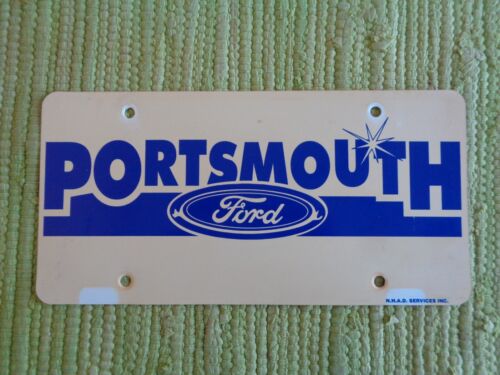 Vintage Portsmouth Ford DEALER License Plate New Hampshire Tag NH
