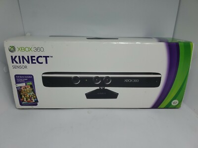 Xbox 360 Kinect Sensor In Box with GAME Lightly Used TESTED GOOD CONDITION 