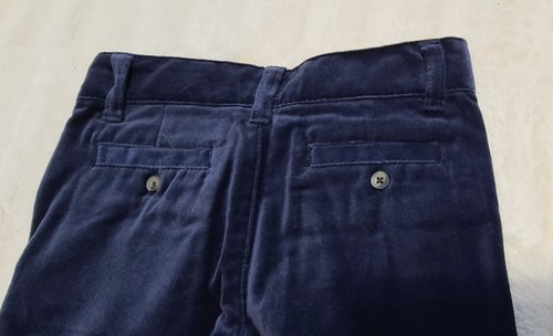 Janie and Jack Boys Navy Velvet Party Pant Holiday Size 4 - Picture 4 of 9
