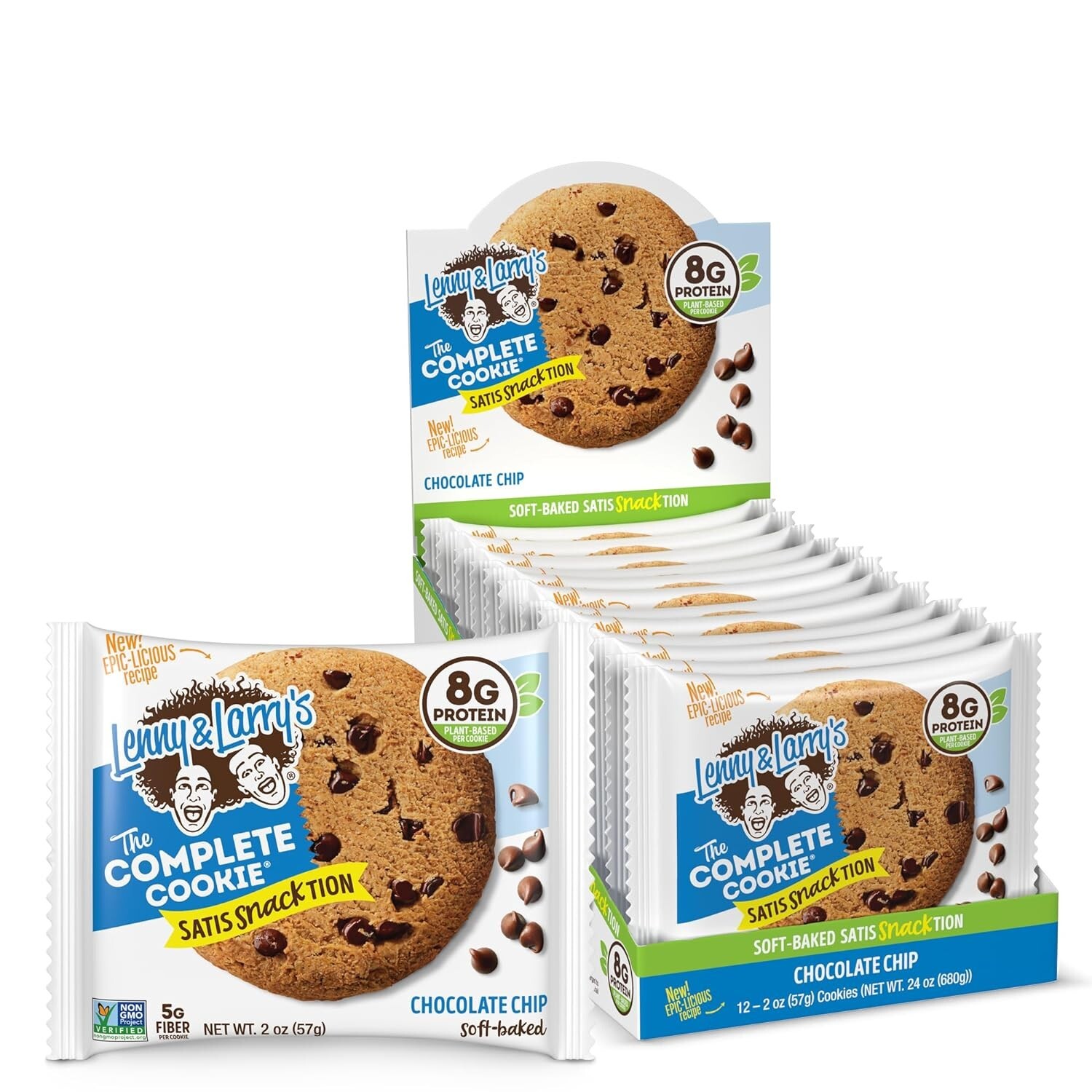 Lenny & Larry'S the Complete Cookie Snack Size Chocolate Chip  ⭐️⭐️⭐️⭐️⭐️
