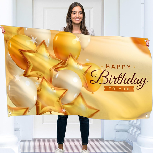 Happy Birthday Banner – Geburtstagsdekorationen – Geburtstag Hintergrund – Bday-image