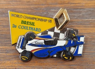 PINS F1 FORMULA ONE RENAULT GP BRESIL COULTHARD CHAMPIONSHIP 1995 NUMÉROTÉ