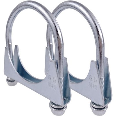 2x M8 Bügelschelle Ø51-102mm Verzinkt für Auspuffrohre    & Langlebig