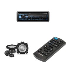 Alpine UTE-73BT, RUE-4360 Remote with 1 Pair Alpine S2-S40C Type S 4" Compone...