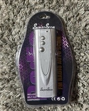 FM radio Pocket Sized Battery Opperated factory sealed w earphones flash light