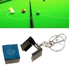 Pool Cue Chalk Holder Billiard Chalk Holder Keychain Portable Billiard Chalk