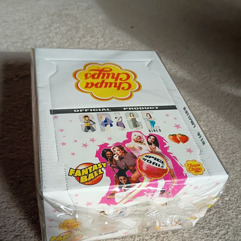 New Sealed Box 1997 Chupa Chups Spice Girls Fantasy Ball Lollipop Sucker 