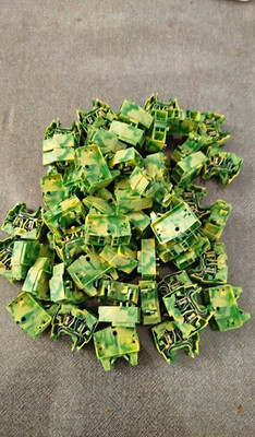 60x Wago 264 Mini Reihenklemmen/ Schutzleiterklemme/ Endklemme/ Klemmblock