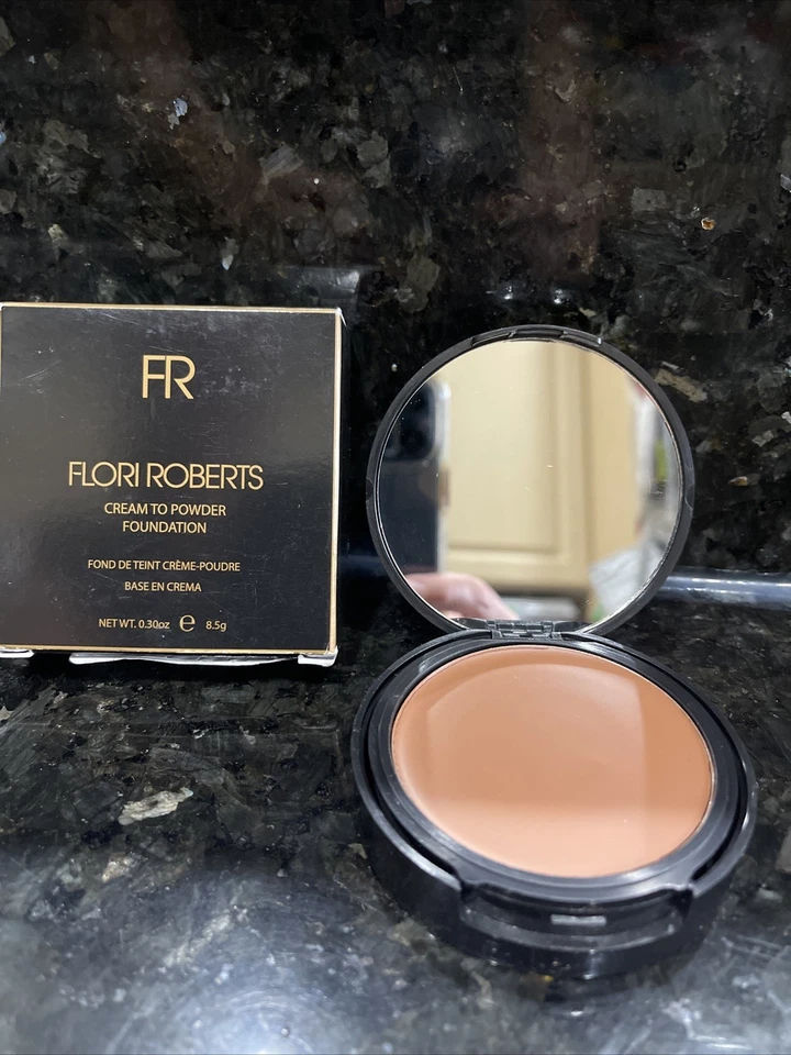 Flori Roberts Cream To Powder Foundation Sable Shade .30 Oz Women Of Color. Read - Image 4 of 4