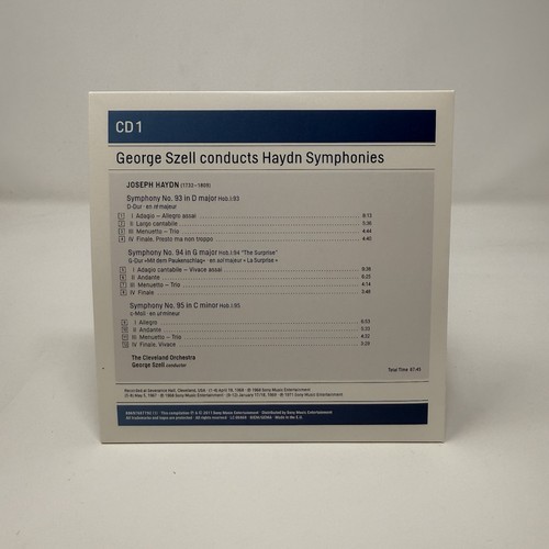 George Szell Conducts Haydn (Symphonies Nos. 88, 92-99 & 104) (4 CD Set, 2011) - Picture 9 of 15