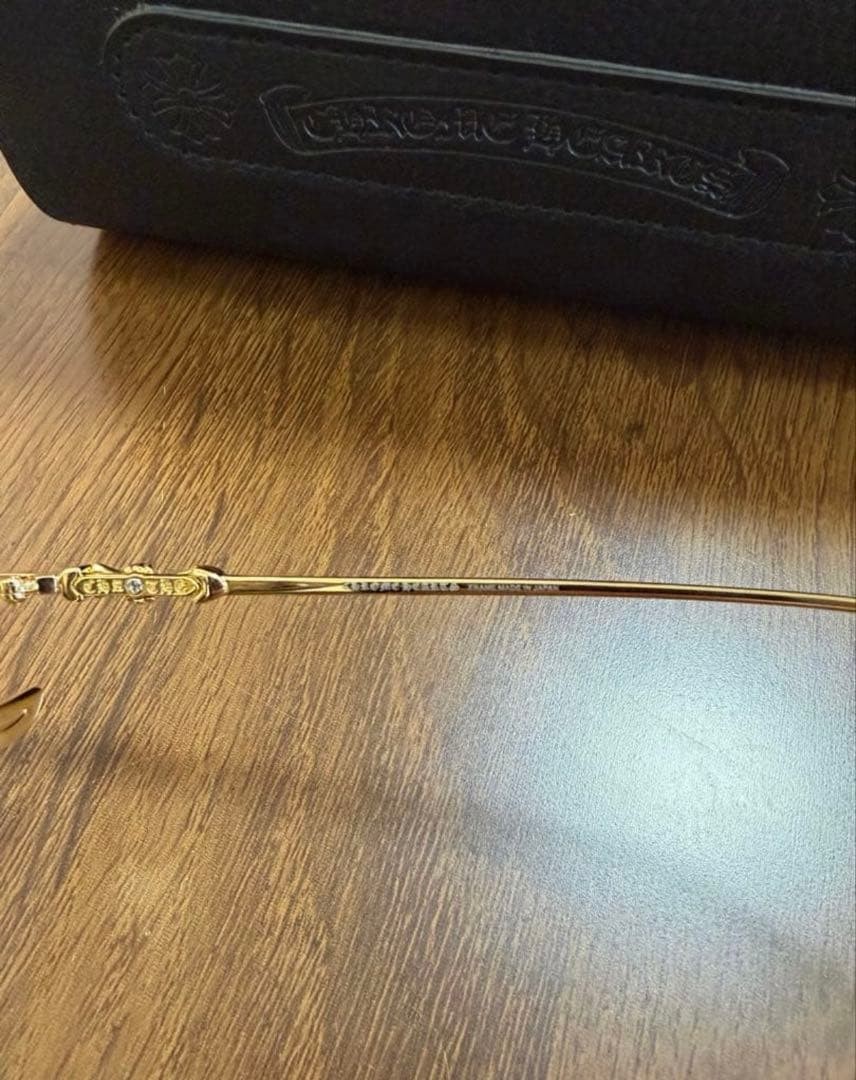 Chrome Hearts Thermos II Gold UV Lens Eyewear 56mm Used thumbnail 4