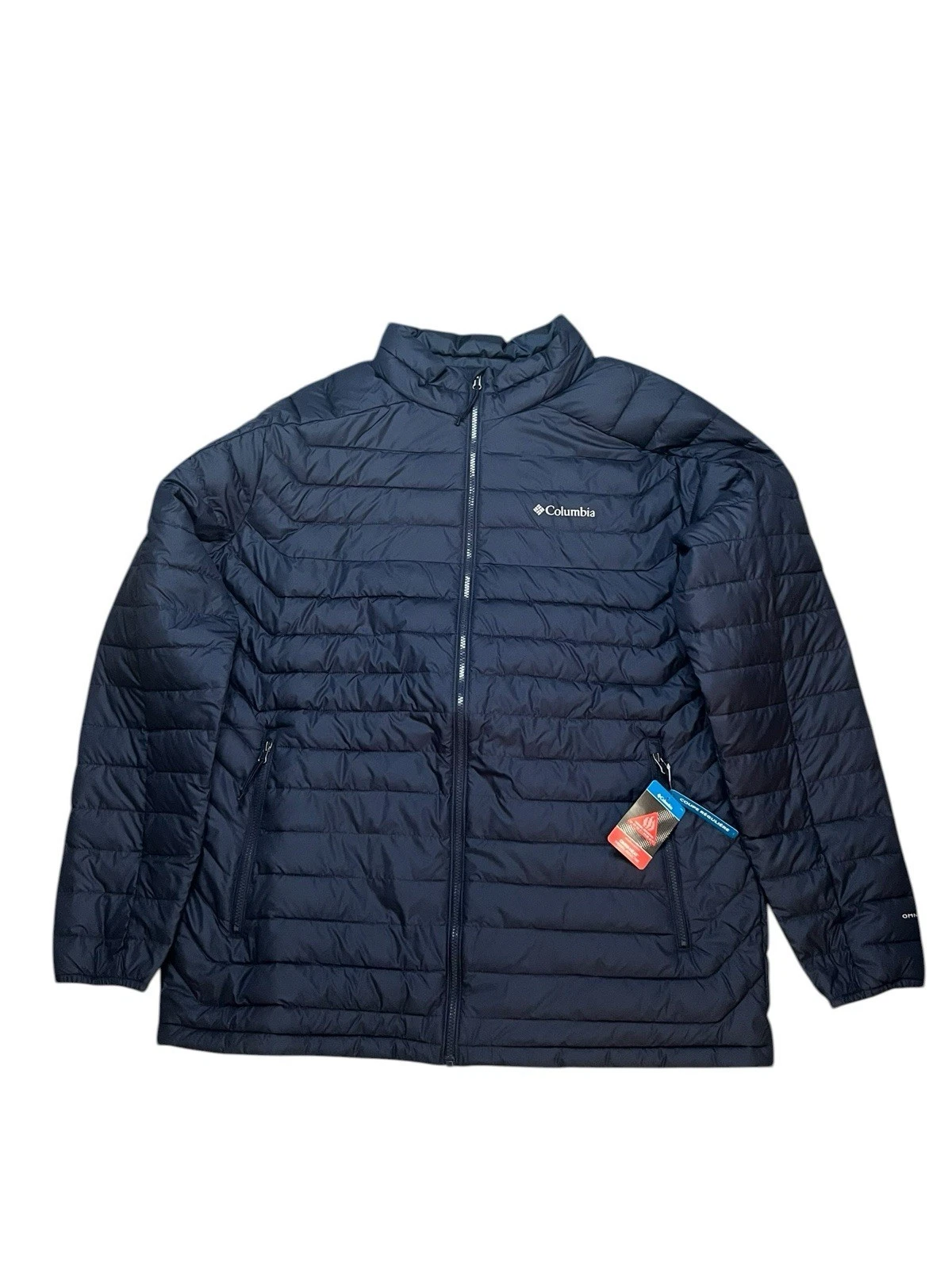 Columbia White Out Mens 2XT Jacket with Omni-Heat Thermal Reflective Lining Blue