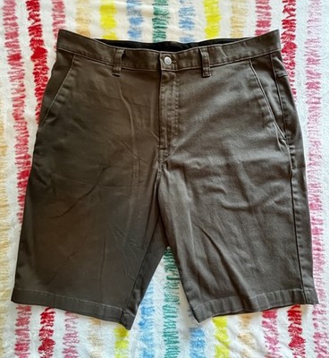 Volcom True to This Chino Shorts Brownish Green Mens Sz. 36 Modern Stretch Skate