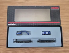 MäRKLIN MINI-CLUB 82354 HEAVY TRANSPORT WAGON SET  THW EXCAVATOR DB NEVER USED