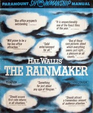 THE RAINMAKER great PRESSBOOK (1957)