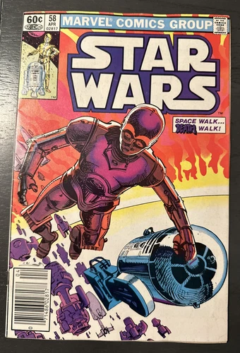 STAR WARS #58 VOL. 1 VF NEWSSTAND MARVEL COMIC BOOK