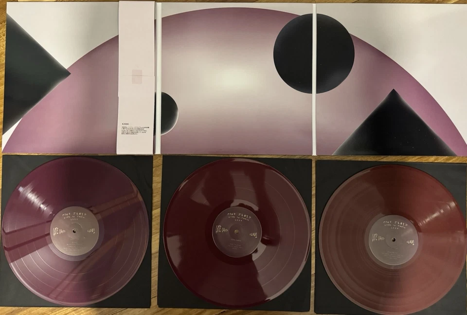PINK FLOYD TORINO 94 3 Lps Color Vinyl Sealed Threefold Cover Obi - Image 2 of 3