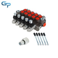 5 Spool 13GPM Hydraulic Controller SAE Ports Interface With Conversion Plug