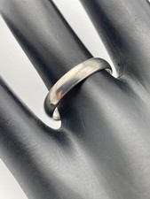 VINTAGE WHEELER MFG CO STERLING SILVER 3.6MM BAND RING SIZE 8 WEDDING 2862