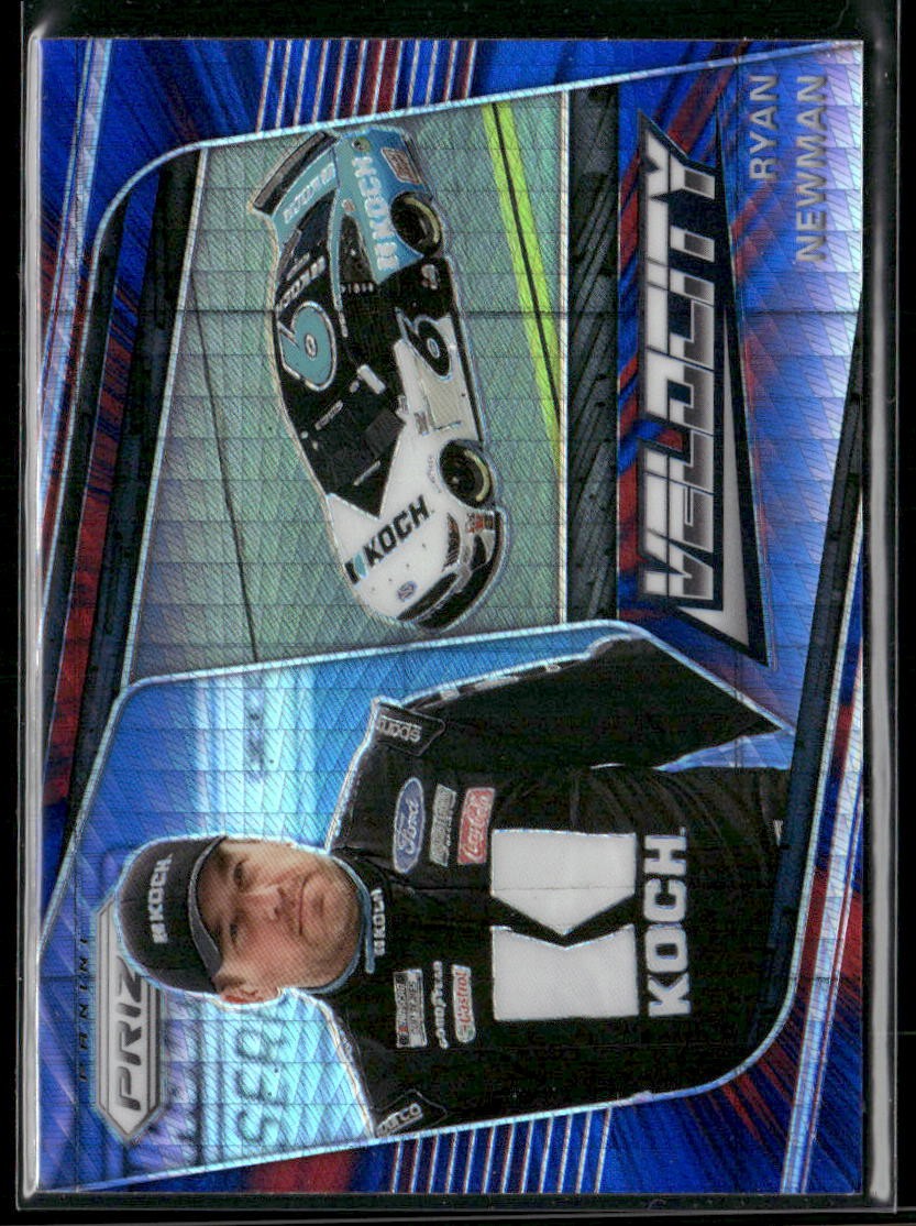 2020 Panini Prizm #76 Ryan Newman Red and Blue Hyper Prizm