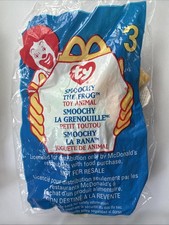McDonald's Smoochy the Frog 3 Teenie Beanie Babies 1999 Sealed New In Bag