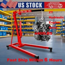 2Ton Hydraulic Engine Hoist,Foldng Cherry Picker Engine Crane Hoist Lift 4400LBS