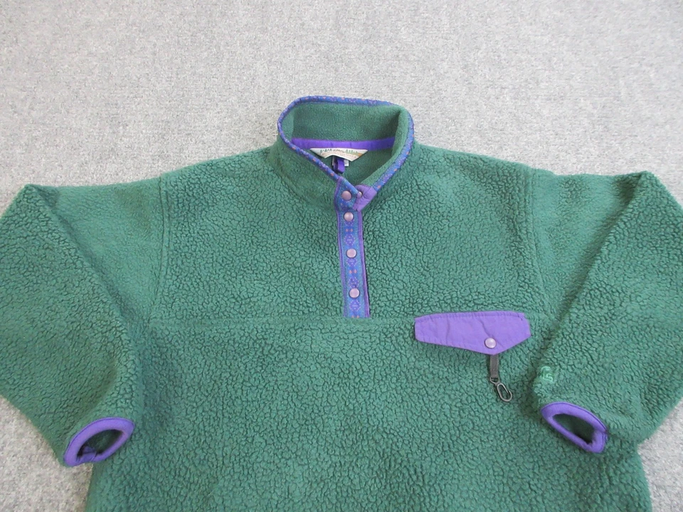 Suéter deportivo vintage Eastern Mountain para mujer grande verde polar Polartec años 90 Foto 3 de 4