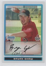 2009 Bowman Chrome Prospects Refractor 482/500 Bryan Shaw #BCP171 0f6