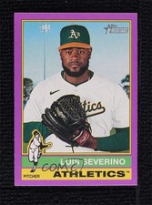 2025 Topps Heritage High Number SP Light Purple Border Luis Severino #442 tv5