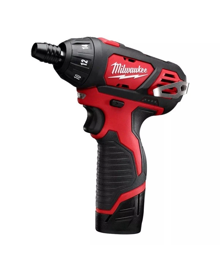 Milwaukee M12SET1D-152B 12V Sub Compact Screwdriver Kit 2X 1.5Ah Battery Set - Image 2 of 4