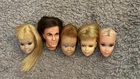 Vintage Barbie Doll Head Lot TLC Mattel Mod Francie Skipper Ken Midge (5)